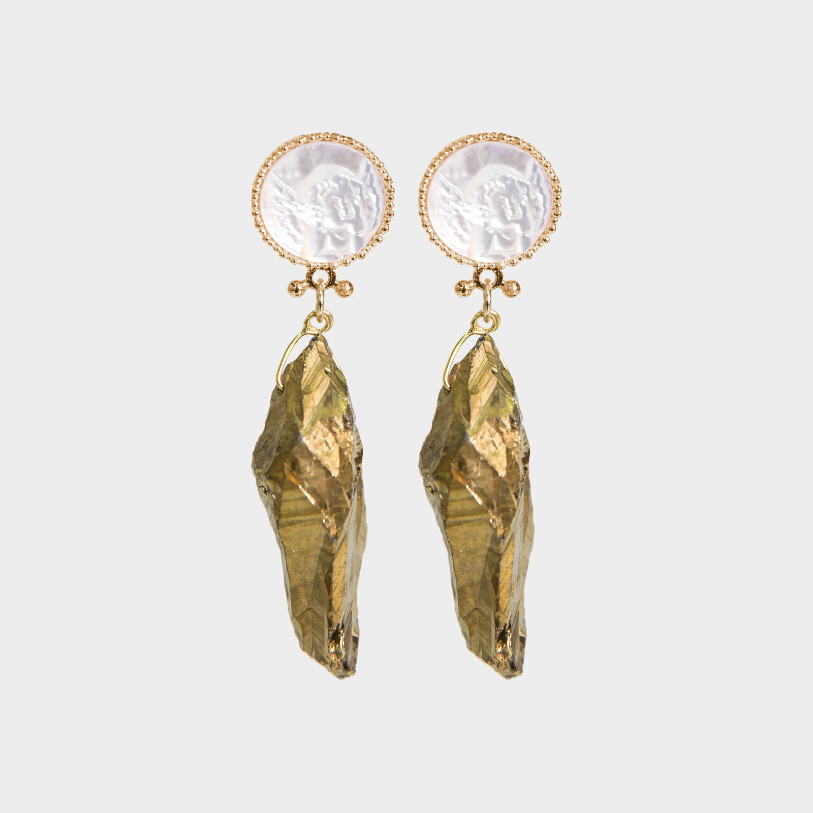 Angel Agate Earrings