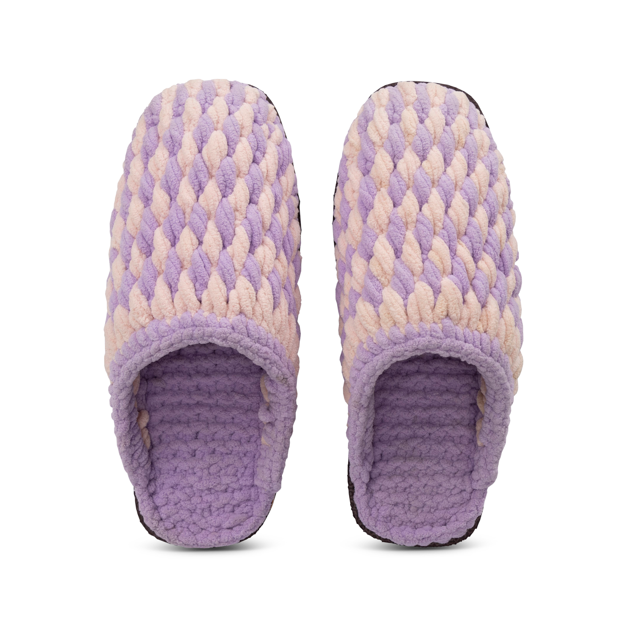 Checkered Slippers - Violett