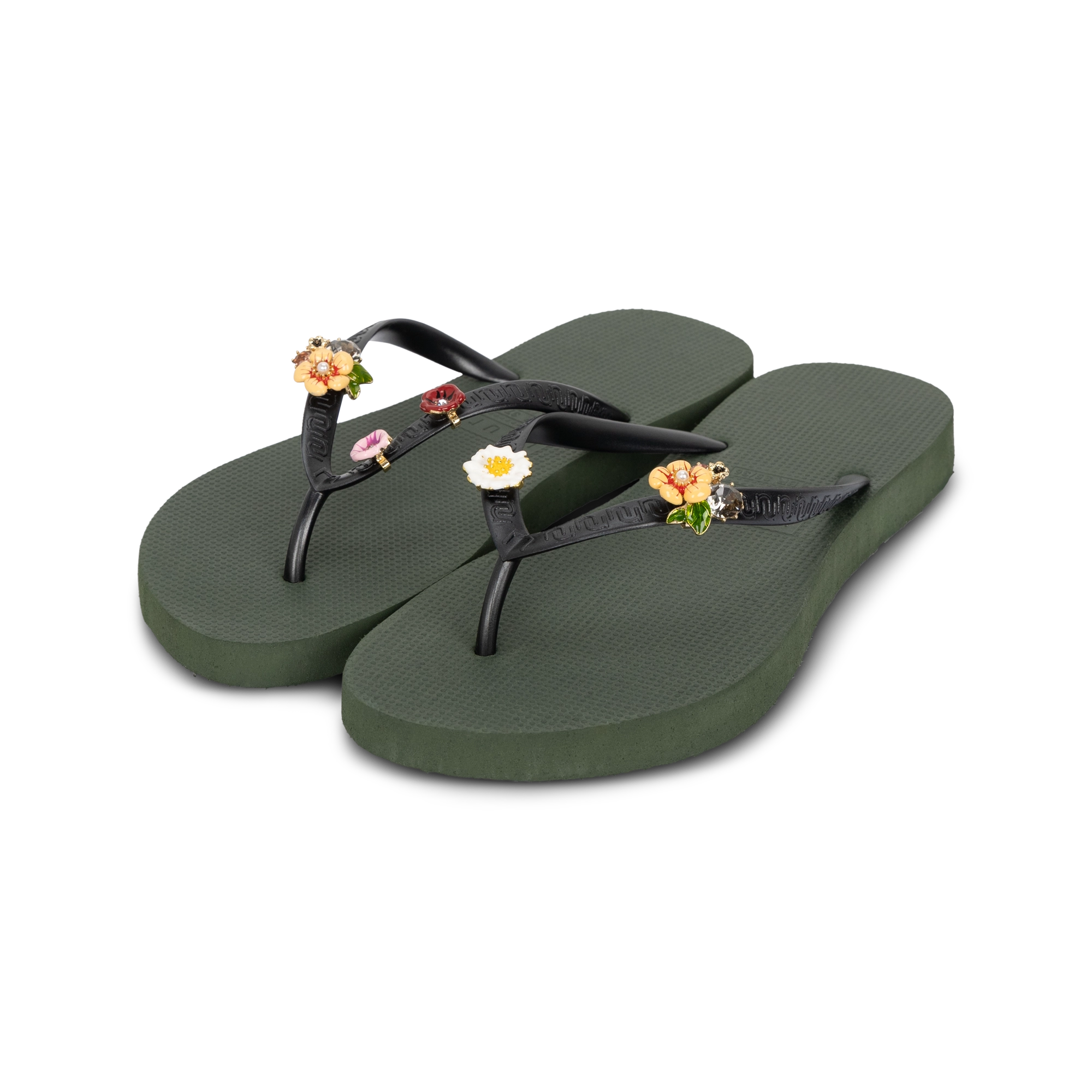 Flore Flats Army Green
