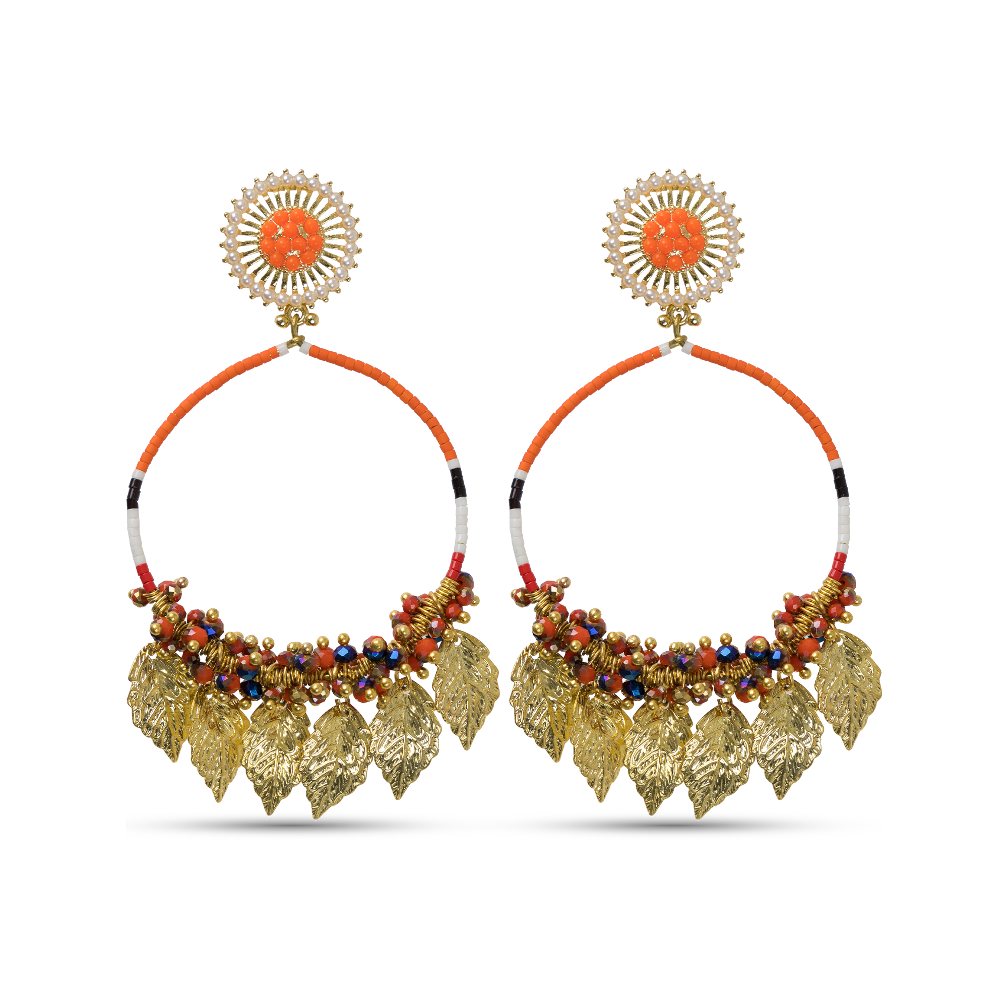 Amazon Maria Hoop Earrings Orange