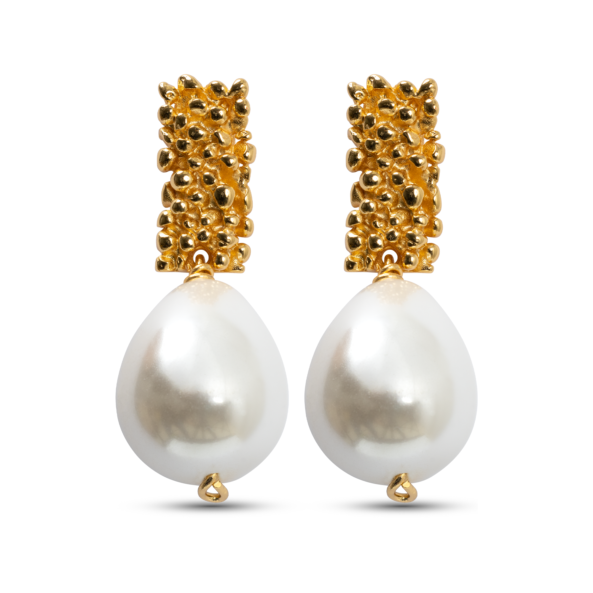 Royal Pearl Earrings White