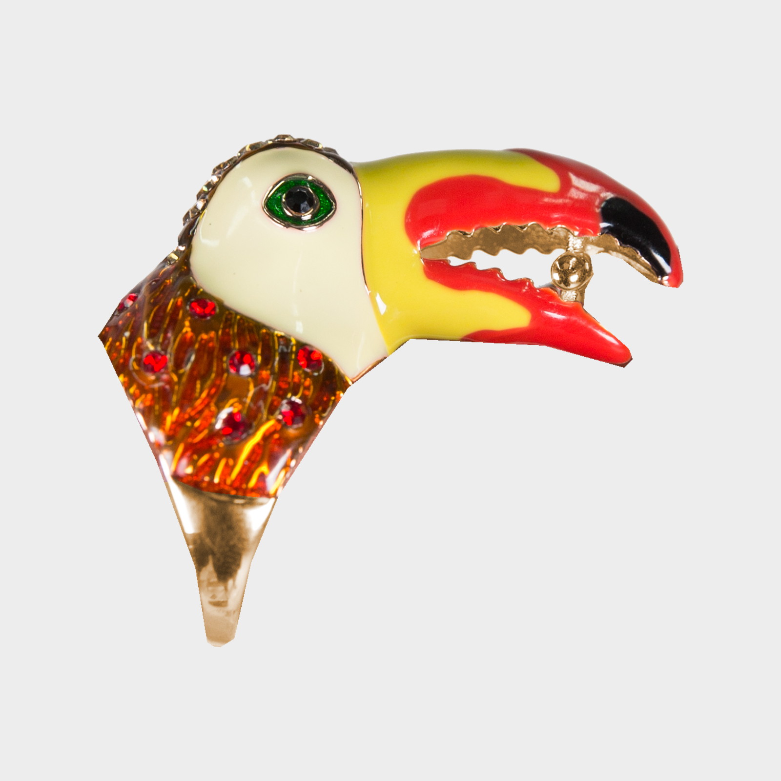red amazon toucan ring