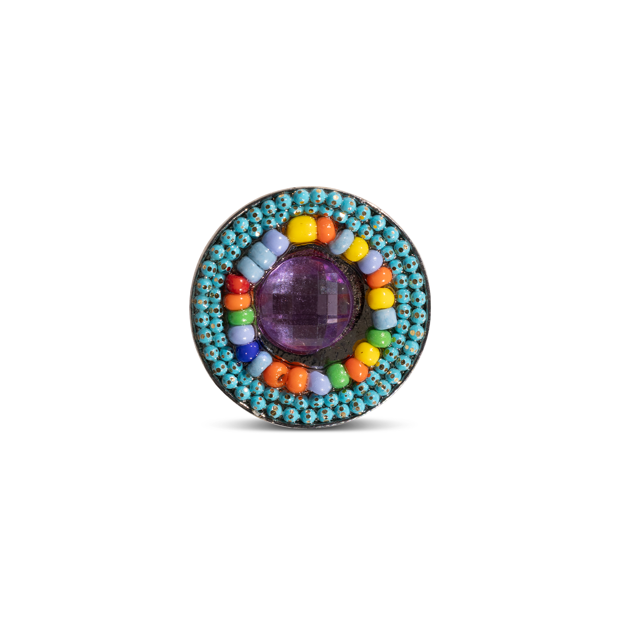 Turquoise beads clip