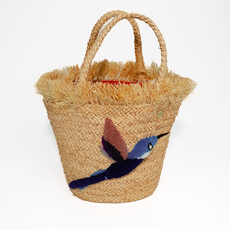 Raffia Bag Bird Small