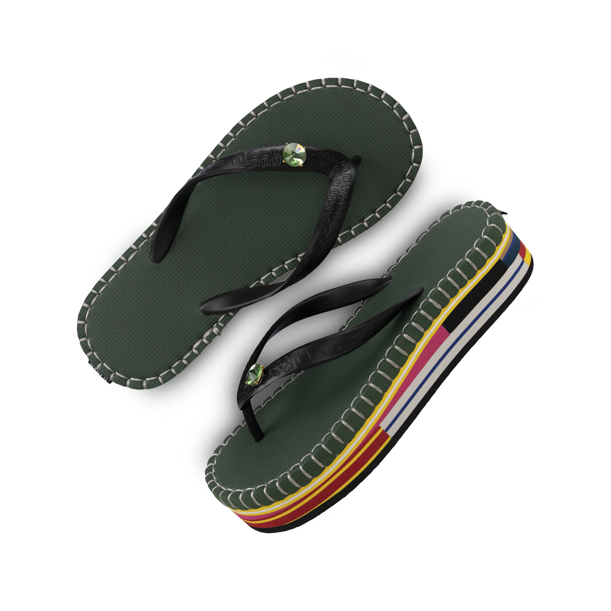 Mondriaan Colorful Army - Army Green