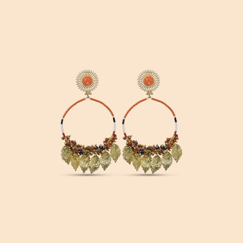 Amazon Maria Hoop Earrings Orange