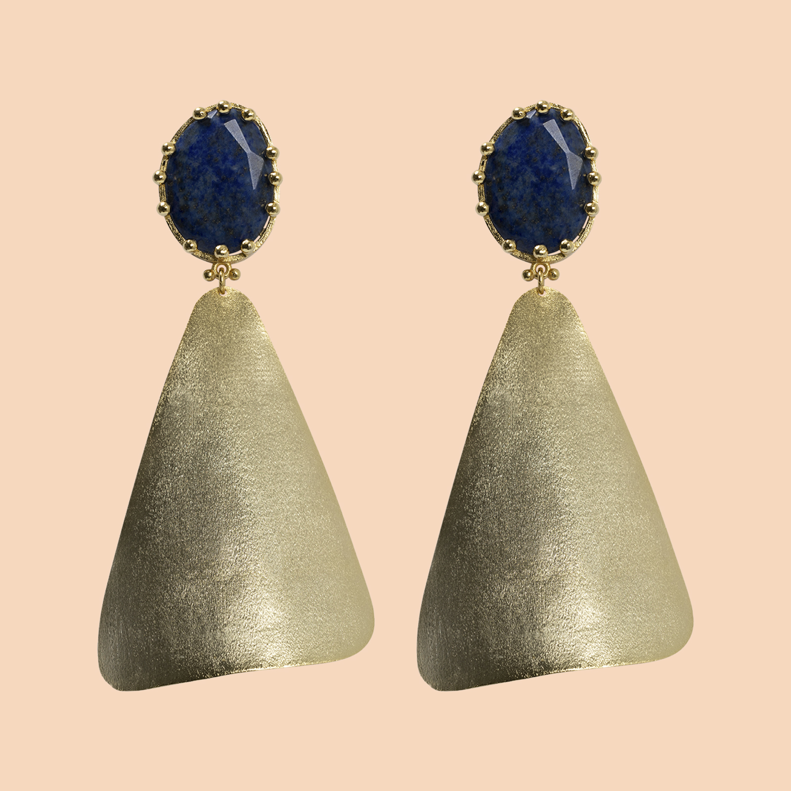 Earrings Irish Nature Stone Blue