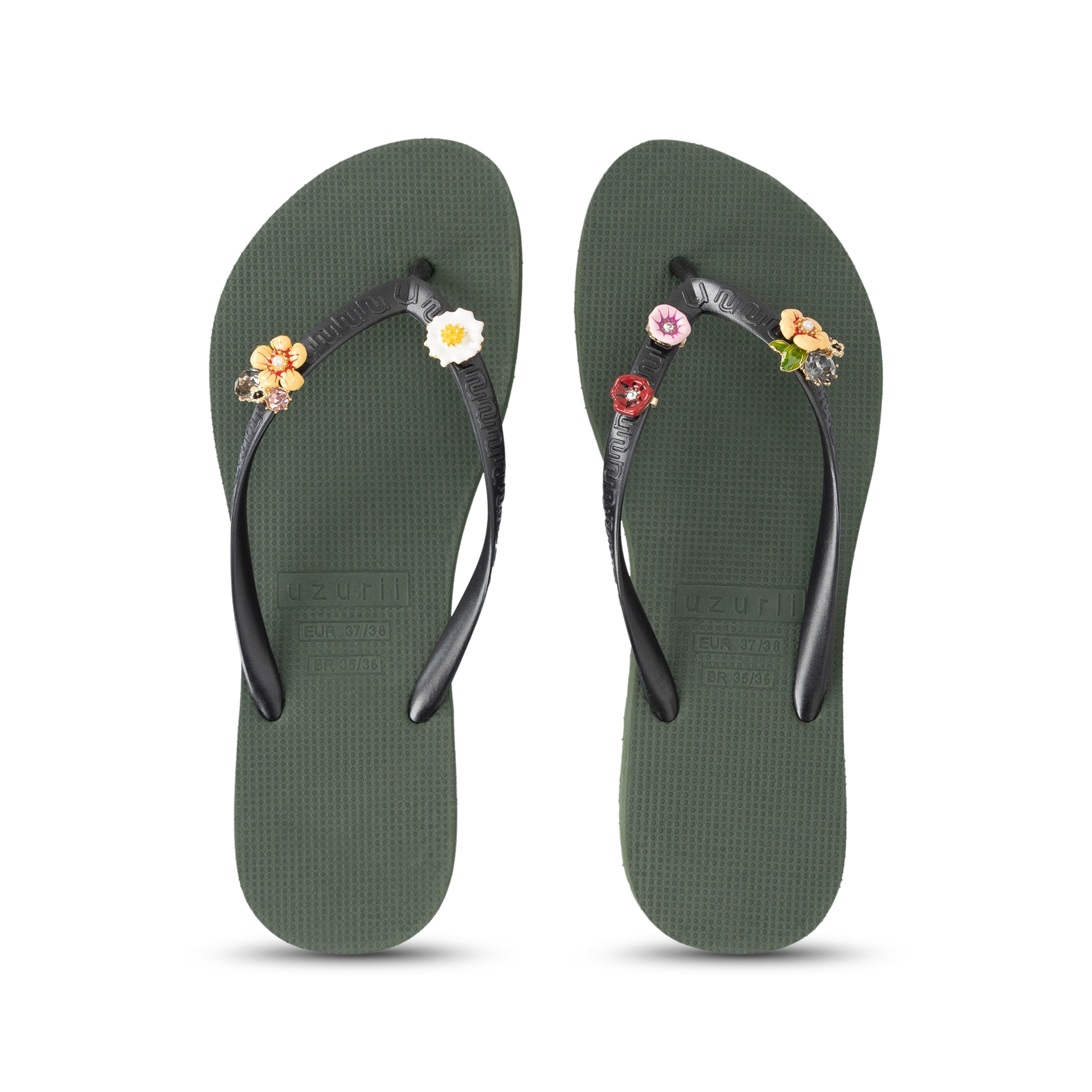 Flore Flats Army Green