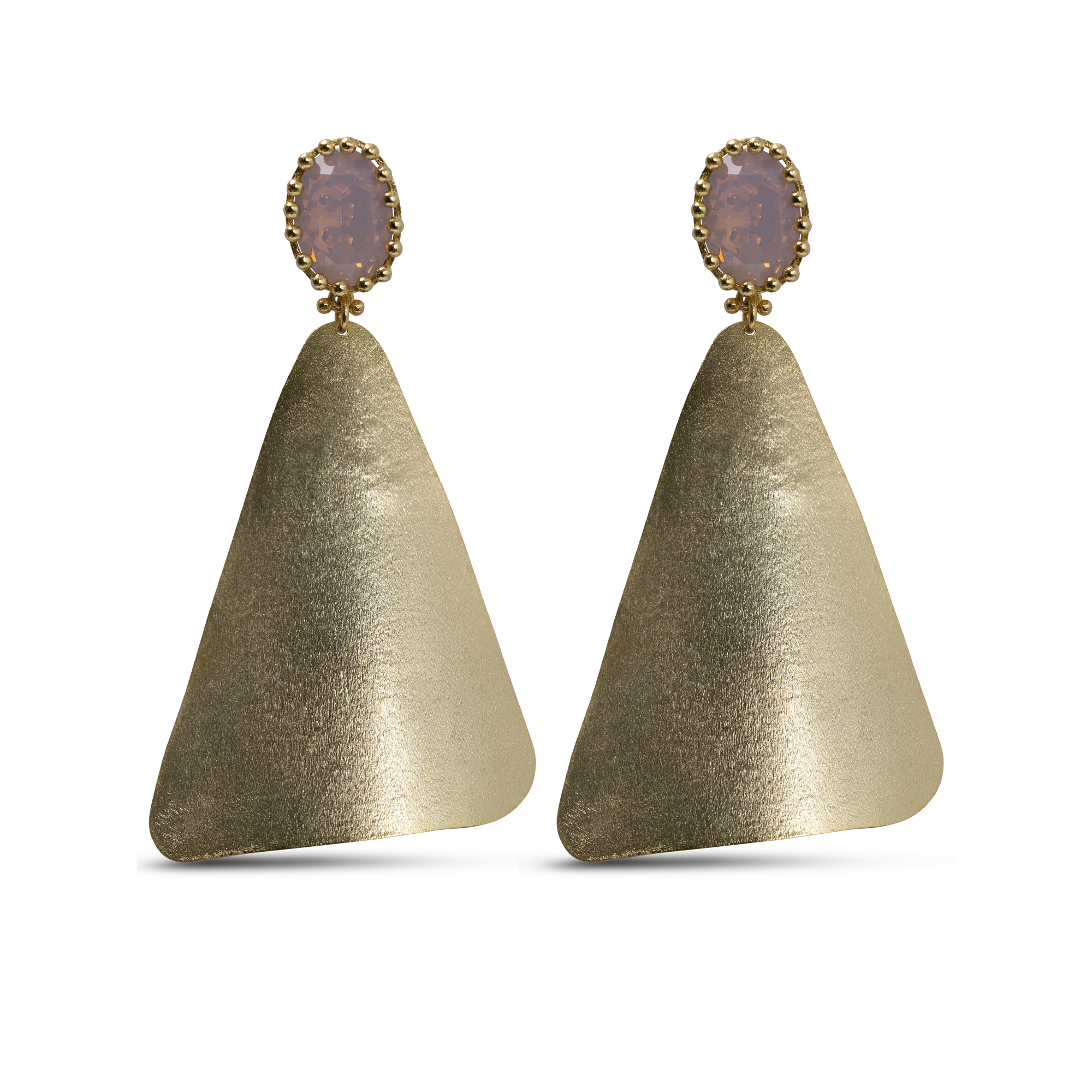Earrings Irish Nature Stone Pink